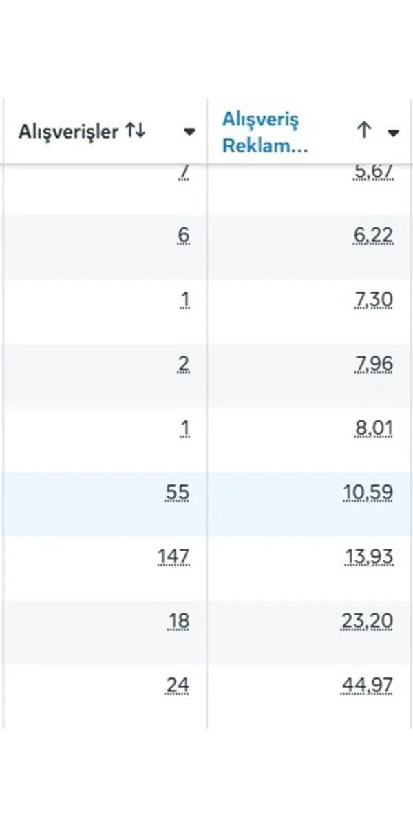 Meta Ads paneli - satış artışı